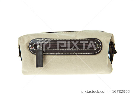 cream color travel bag isolated on white cream color travel bag isolated on white 16782903