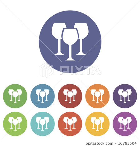 Stemware flat icon - Stock Illustration [16783504] - PIXTA