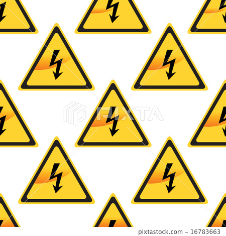 High voltage sign pattern 16783663
