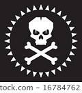 Skull Vector Illustration. Original graphic sign. 16784762