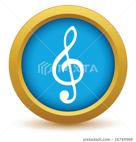 Gold music icon Gold music icon 16784966