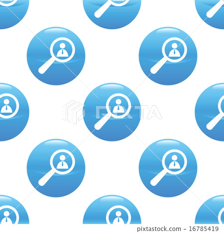 Person under loupe sign pattern 16785419