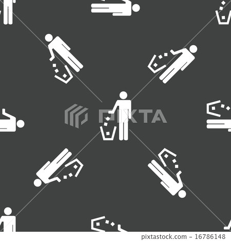 No littering sign pattern 16786148