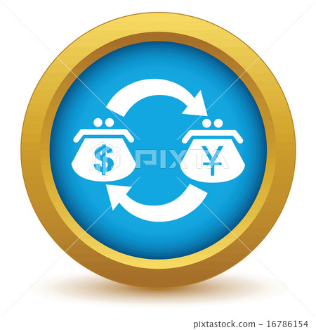 Gold dollar yen exchange icon Gold dollar yen exchange icon 16786154