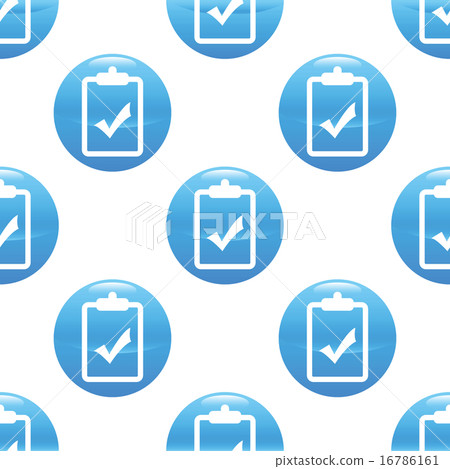 Tick mark on clipboard pattern Tick mark on clipboard pattern 16786161