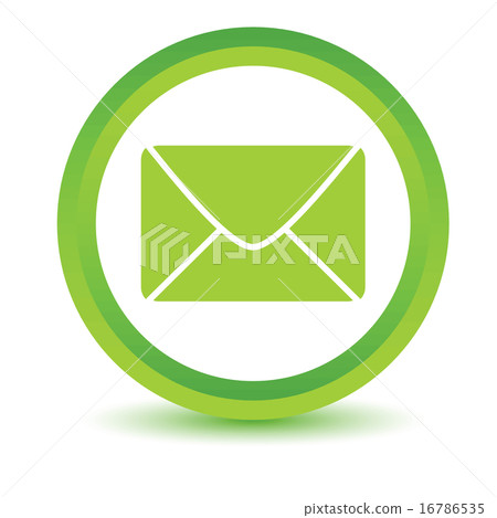 Green mail icon 16786535