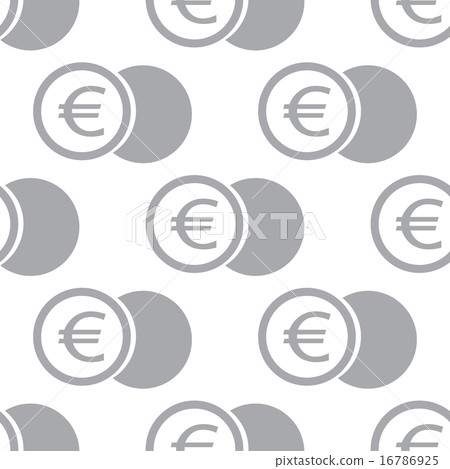 New Euro coin seamless pattern New Euro coin seamless pattern 16786925