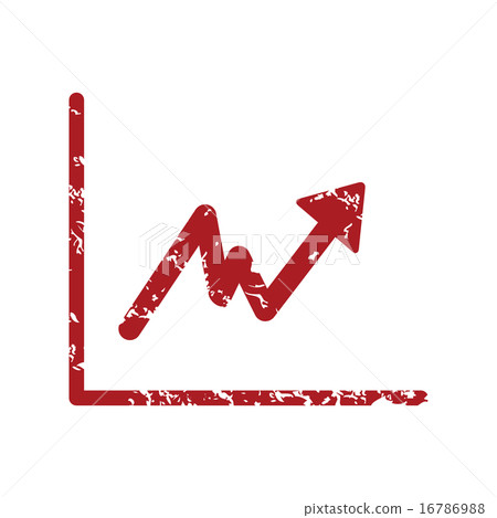 Red grunge unstable graph logo Red grunge unstable graph logo 16786988