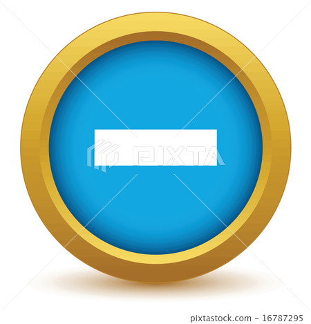 Gold minus icon 16787295