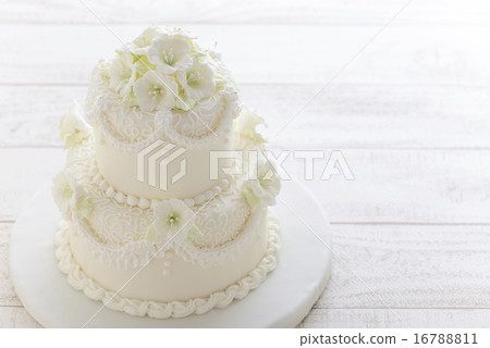 婚宴喜餅喇叭花白色 16788811