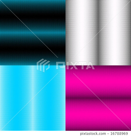 Set of seamless patterns with cross halftone Set of seamless patterns with cross halftone 16788969