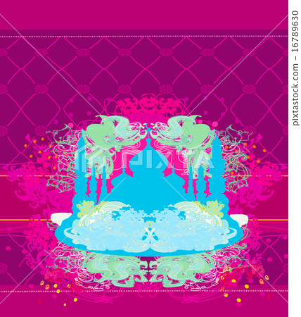 artistic pattern background with mosque 16789630