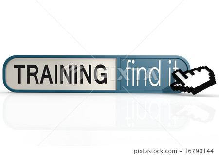 Training word on the blue find it banner Training word on the blue find it banner 16790144