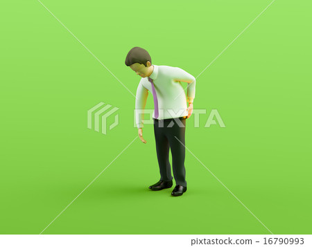 一個患有腰痛的男人 一個患有腰痛的男人 16790993