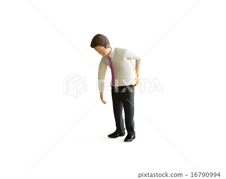 一個患有腰痛的男人 一個患有腰痛的男人 16790994