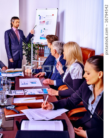 Group business people in office. 16794542