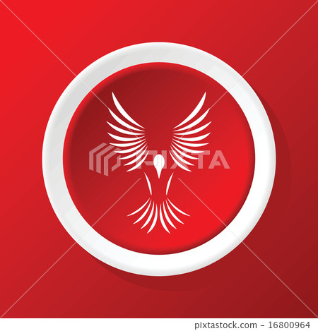 Bird icon on red 16800964
