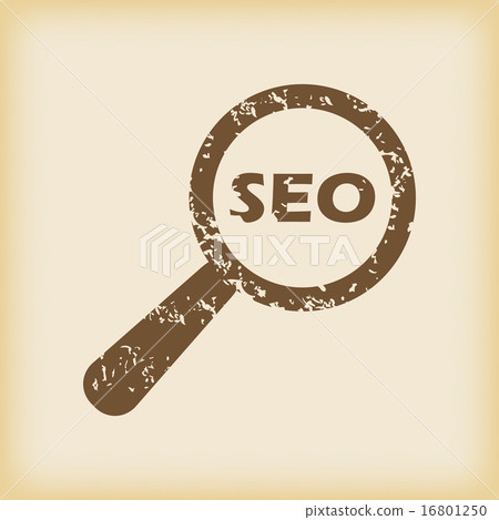 Grungy SEO search icon Grungy SEO search icon 16801250
