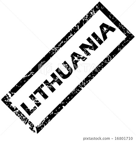 LITHUANIA rubber stamp 16801710