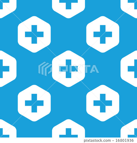 Plus hexagon pattern Plus hexagon pattern 16801936