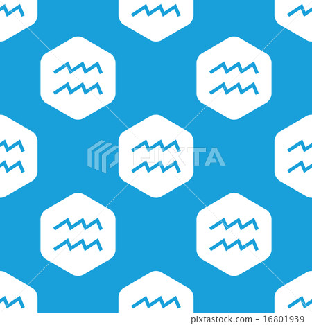 Aquarius hexagon pattern Aquarius hexagon pattern 16801939