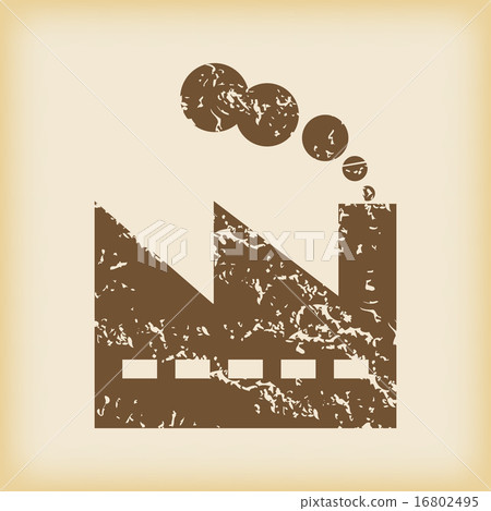 Grungy factory icon 16802495
