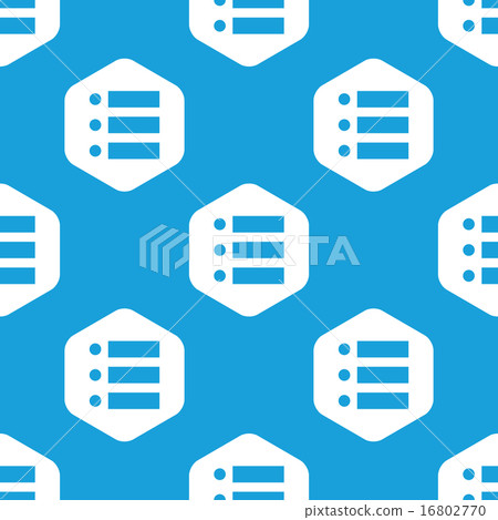 Dotted list hexagon pattern 16802770