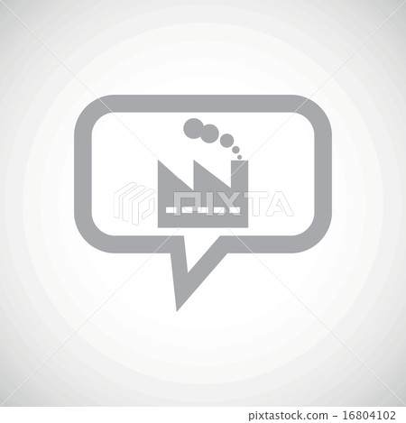 Factory grey message icon 16804102