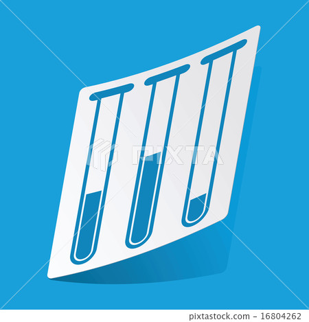 Test-tubes sticker 16804262