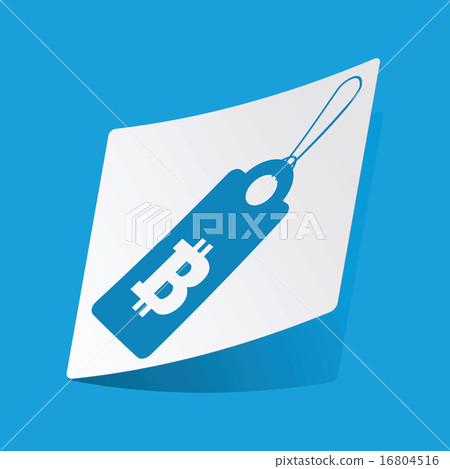 Bitcoin price sticker 16804516