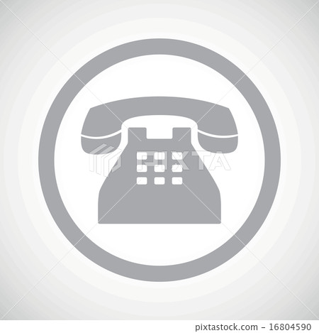 Grey phone sign icon Grey phone sign icon 16804590
