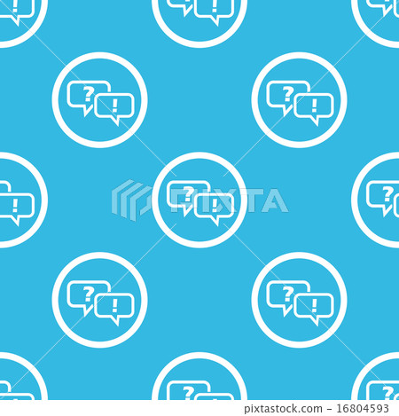 Question answer sign blue pattern Question answer sign blue pattern 16804593