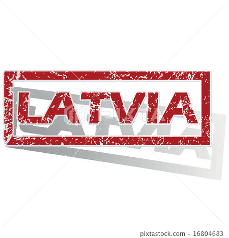 Latvia outlined stamp 16804683