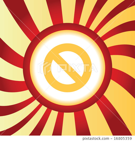 NO sign abstract icon 16805359