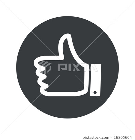 Monochrome round like icon Monochrome round like icon 16805604