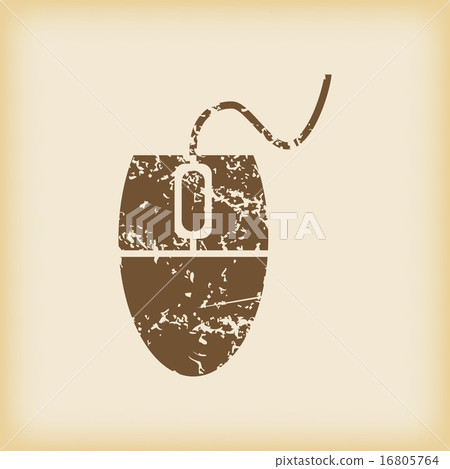 Grungy mouse controller icon - Stock Illustration [16805764] - PIXTA