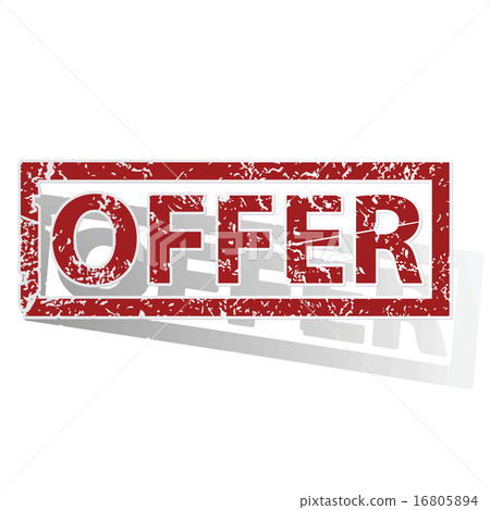 OFFER outlined stamp 16805894