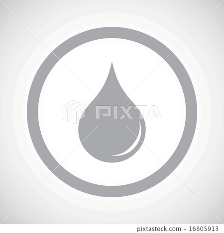 Grey water drop sign icon 16805913