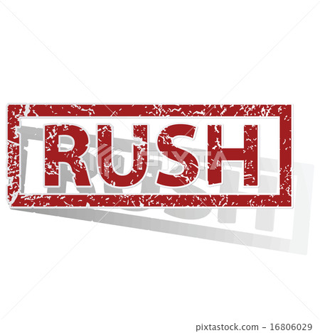 RUSH outlined stamp 16806029
