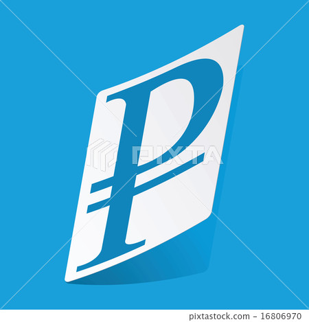Ruble sticker Ruble sticker 16806970