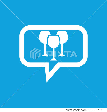 Wine glass message icon Wine glass message icon 16807146