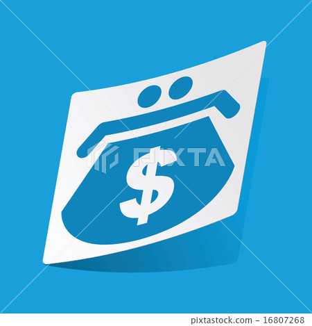 Dollar purse sticker 16807268