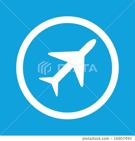 Plane sign icon 16807493