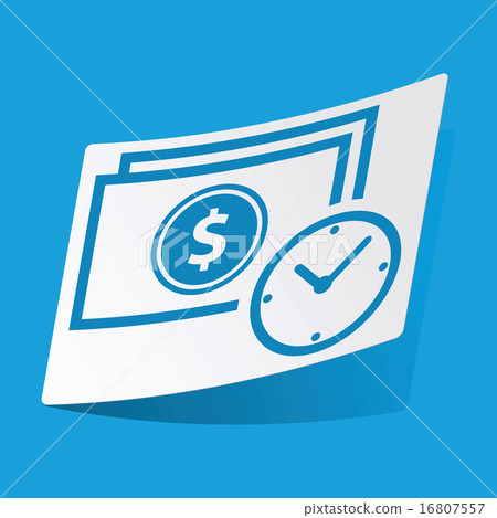 Dollar time sticker 16807557