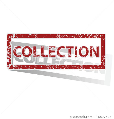 COLLECTION outlined stamp COLLECTION outlined stamp 16807592