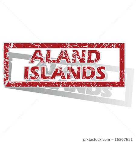 Aland Islands outlined stamp 16807631