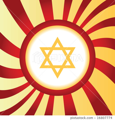 Star of David abstract icon 16807774