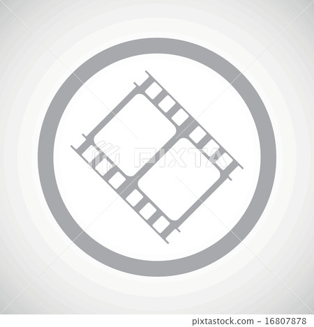 Grey movie sign icon Grey movie sign icon 16807878