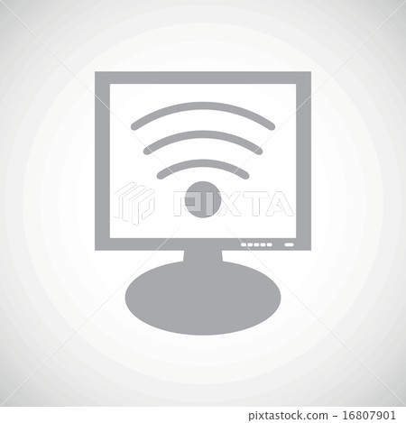 Wi-Fi grey monitor icon Wi-Fi grey monitor icon 16807901