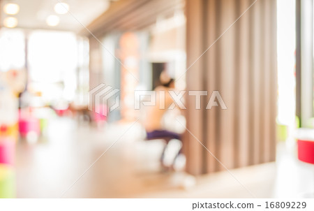 Coffee shop blur background with bokeh image . Coffee shop blur background with bokeh image . 16809229